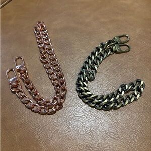 Wristlet Chains~Set of 2~ Rose Gold 18”/Bronze 16” NWOT